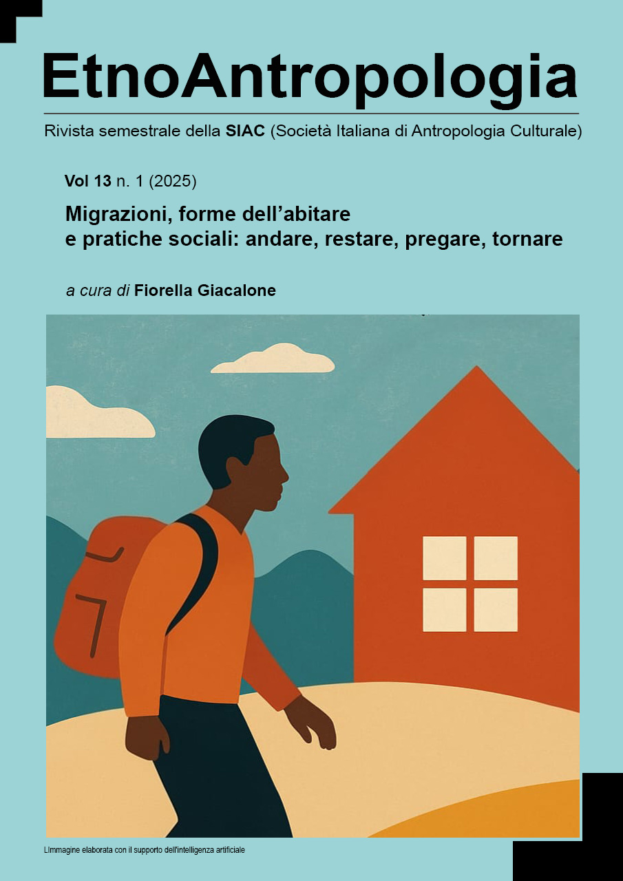 V. 13 N. 1 (2025): Migrazioni, forme dell’abitare e pratiche sociali: andare, restare, pregare, tornare